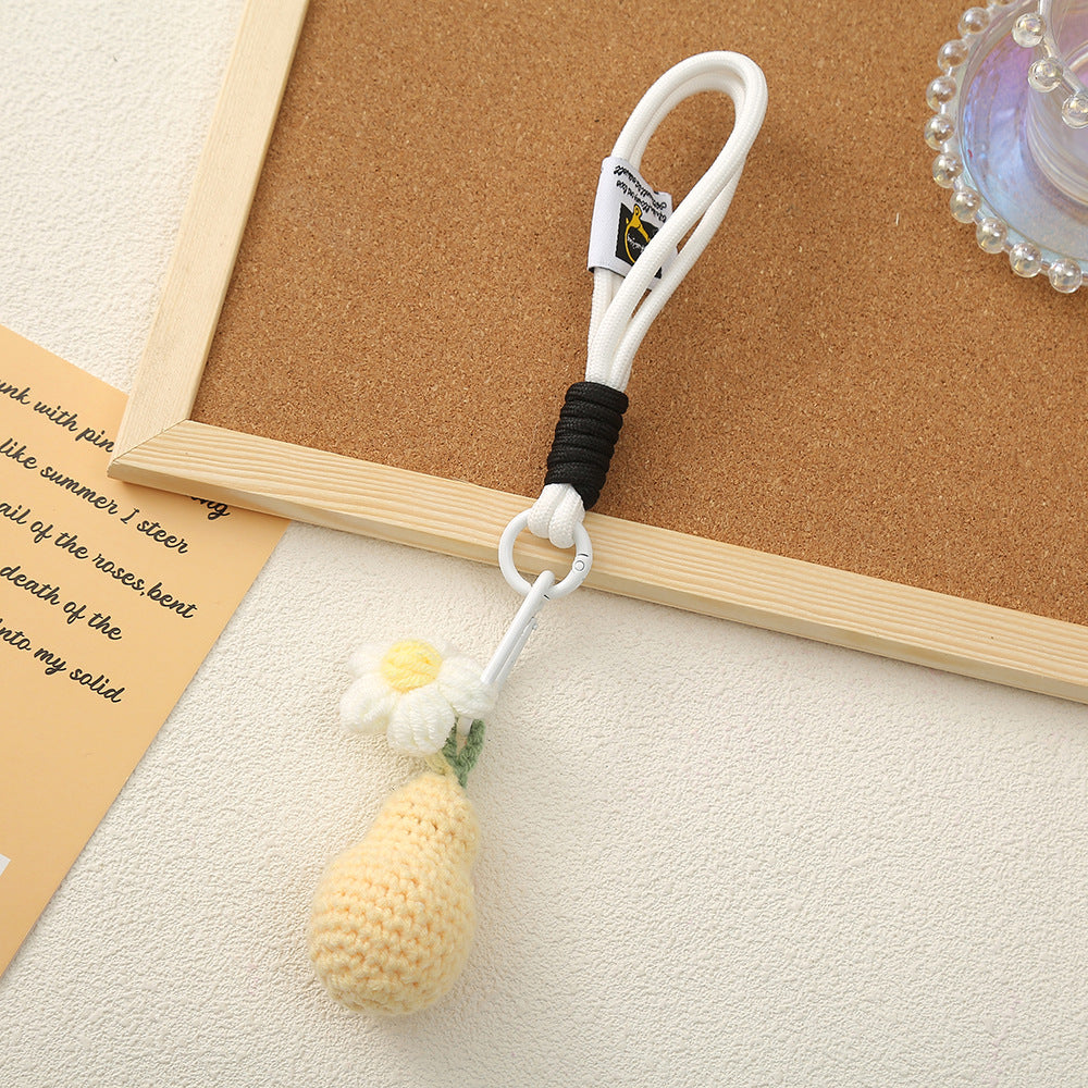 Fruit Pattern Keychain Accessory, Stylish And Durable Keychain For Everyday Use