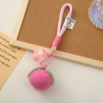 Fruit Pattern Keychain Accessory, Stylish And Durable Keychain For Everyday Use