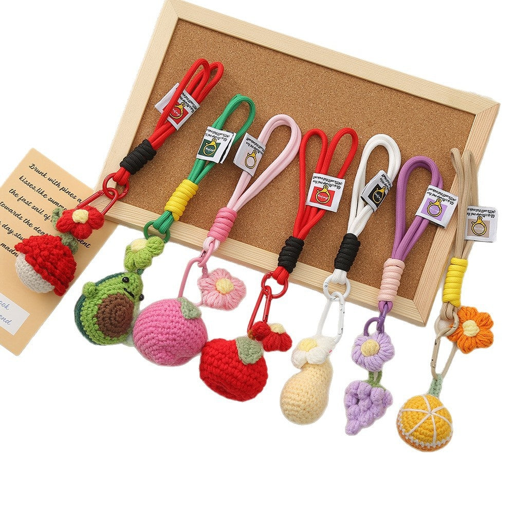 Fruit Pattern Keychain Accessory, Stylish And Durable Keychain For Everyday Use