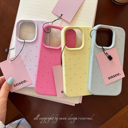 Cute Heart Shape TPU Phone Case In Purple For Apple Devices, Stylish And Protective Cover