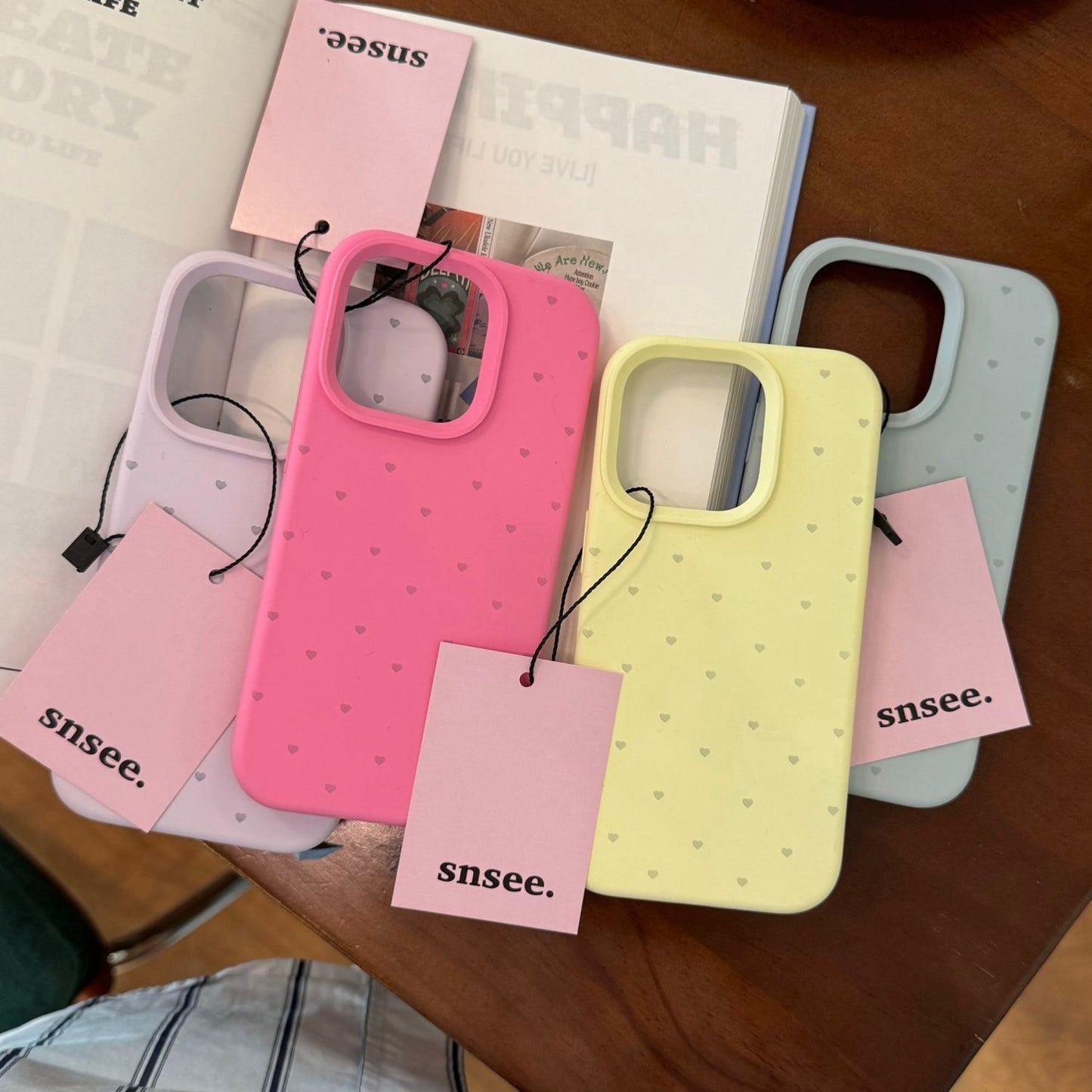Cute Heart Shape TPU Phone Case In Purple For Apple Devices, Stylish And Protective Cover