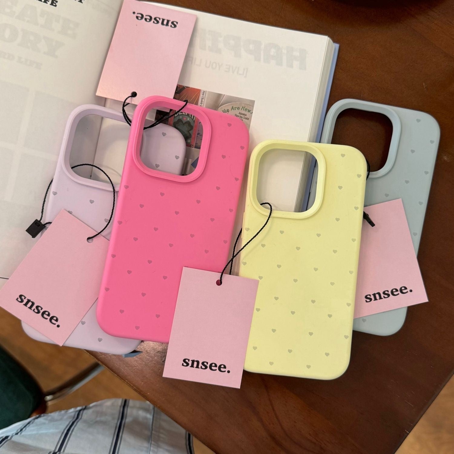 Cute Heart Shape TPU Phone Case In Purple For Apple Devices, Stylish And Protective Cover