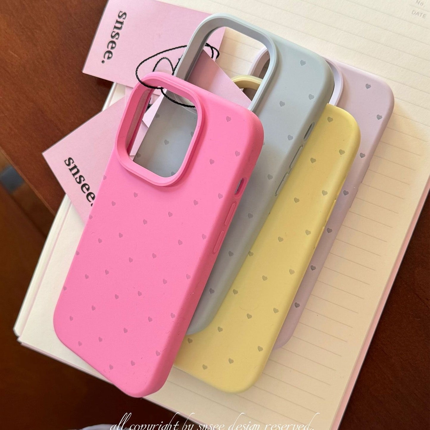 Cute Heart Shape TPU Phone Case In Purple For Apple Devices, Stylish And Protective Cover