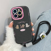 Coffee Kitten + Hand Strap-Black