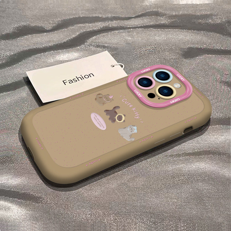 Cute Cat Pattern TPU Phone Case Featuring Adorable Design And Durable Material