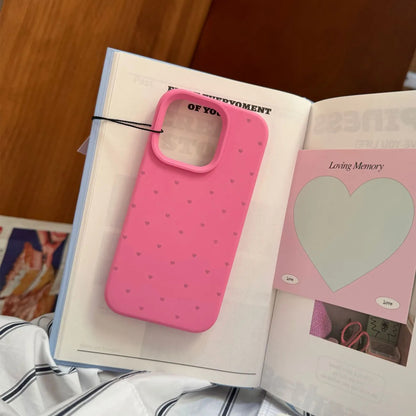 Cute Heart Shape TPU Phone Case In Purple For Apple Devices, Stylish And Protective Cover