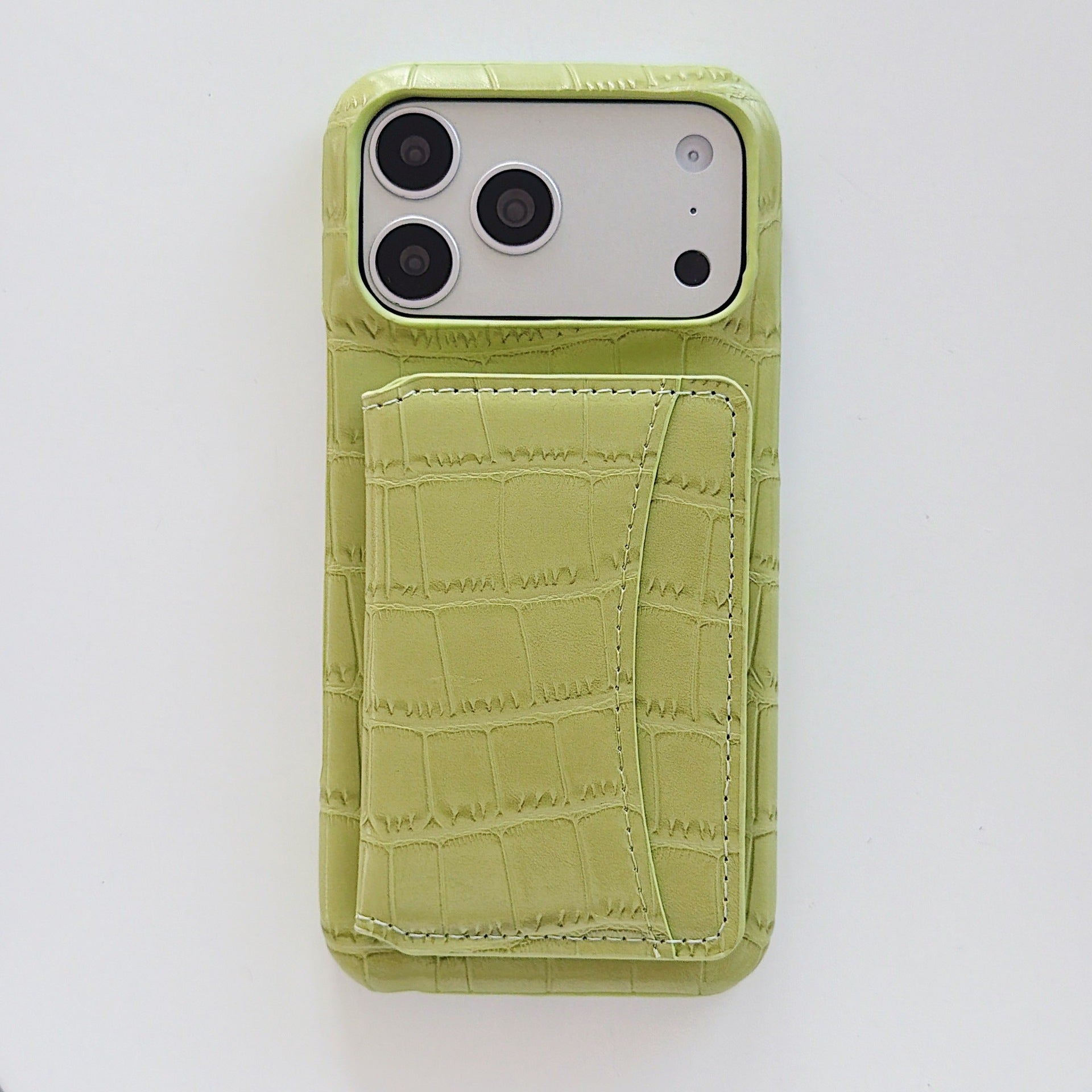 Crocodile Pattern Phone Case For Apple Devices In Black Color, Stylish And Durable Mobile Protection