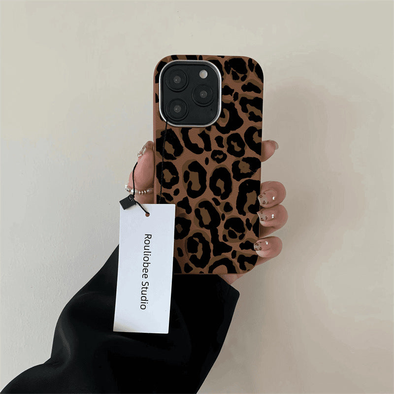 Leopard Pattern TPU Phone Case In Brown, Durable And Stylish Protective Cover