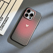 HW42 Smudged Heart [Transparent Black Corrugated Shell]
