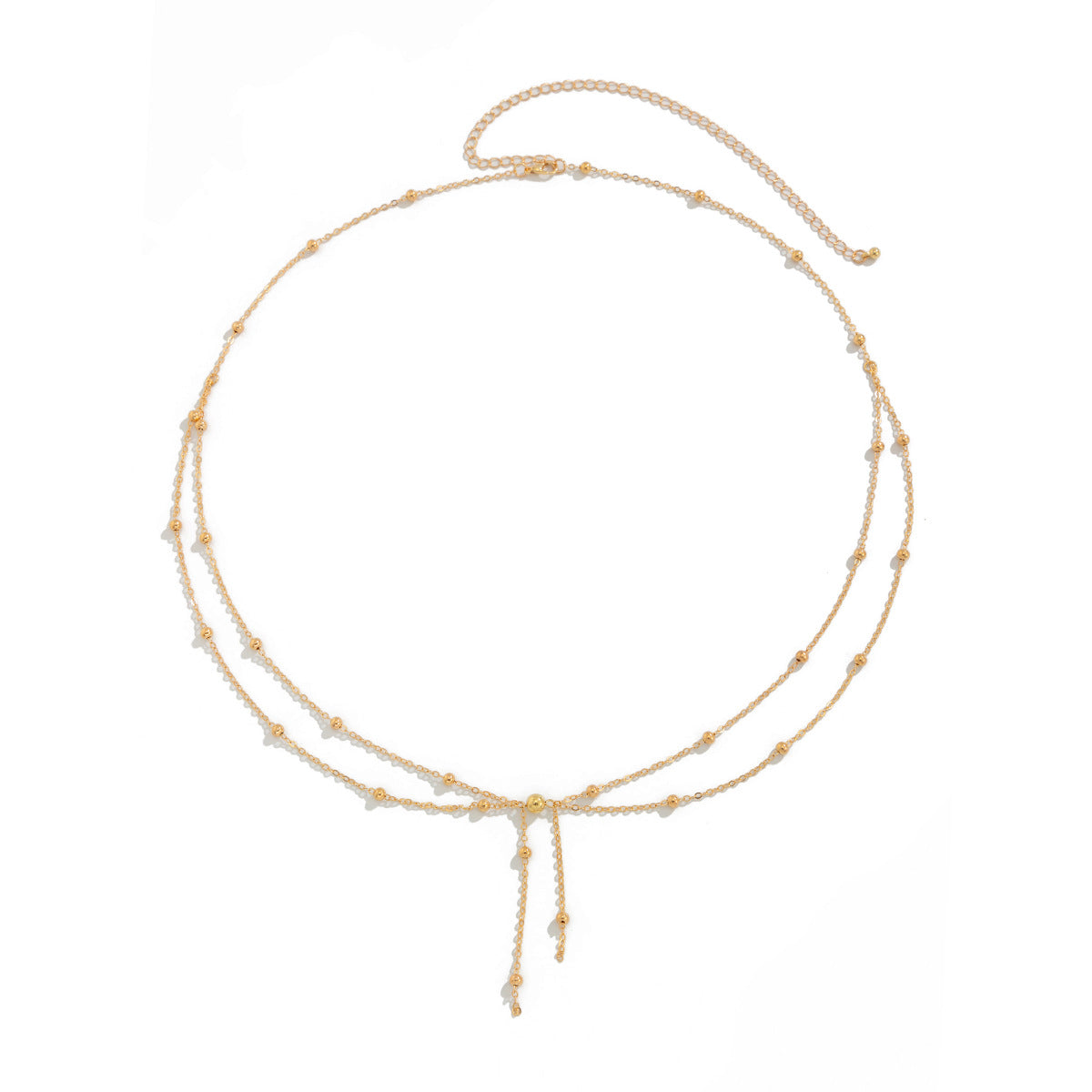 Simple Style Copper Waist Chain For Women In Elegant Golden Tone