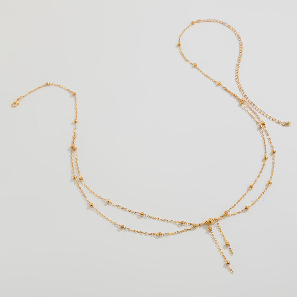 Simple Style Copper Waist Chain For Women In Elegant Golden Tone
