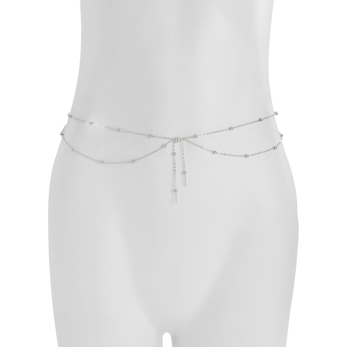 Simple Style Copper Waist Chain For Women In Elegant Golden Tone