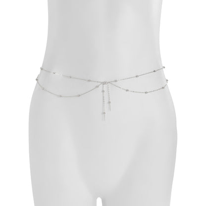 Simple Style Copper Waist Chain For Women In Elegant Golden Tone