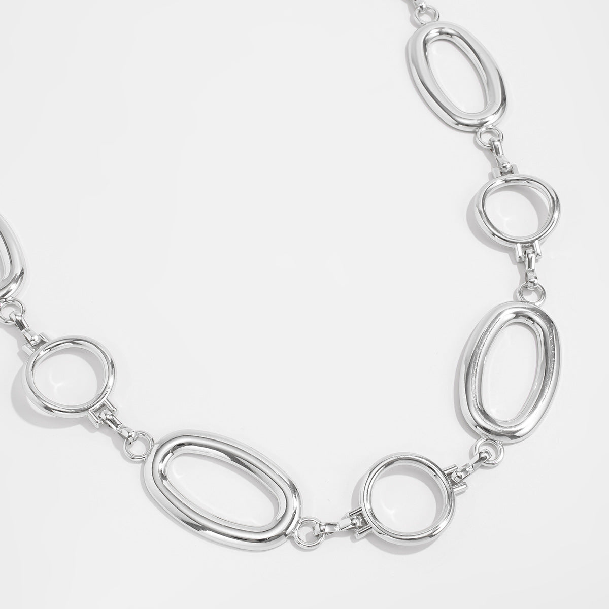 Simple Style Metal Waist Chain With Splicing Pattern In Elegant Golden Color