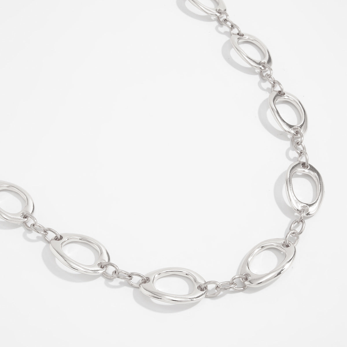 Simple Style Metal Waist Chain With Splicing Pattern In Elegant Golden Color