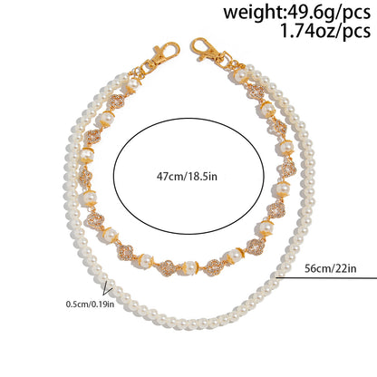 Hip-Hop Metal Waist Chain Featuring Flower And Cross Patterns In Golden Color