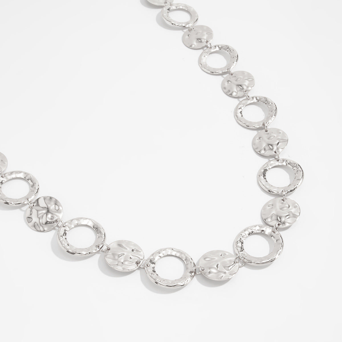 Simple Style Metal Waist Chain With Splicing Pattern In Elegant Golden Color