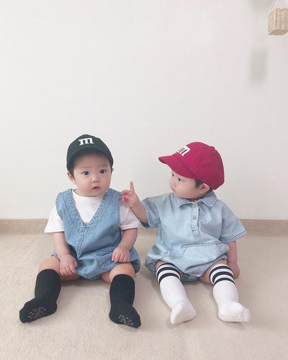 Children's Baseball Cap In Natural Pink, Perfect For Spring & Summer