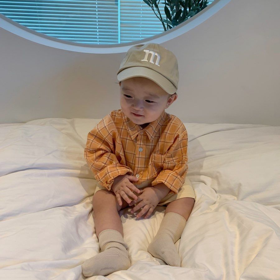 Children's Baseball Cap In Natural Pink, Perfect For Spring & Summer