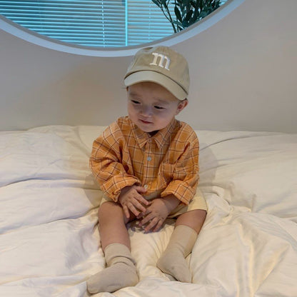 Children's Baseball Cap In Natural Pink, Perfect For Spring & Summer