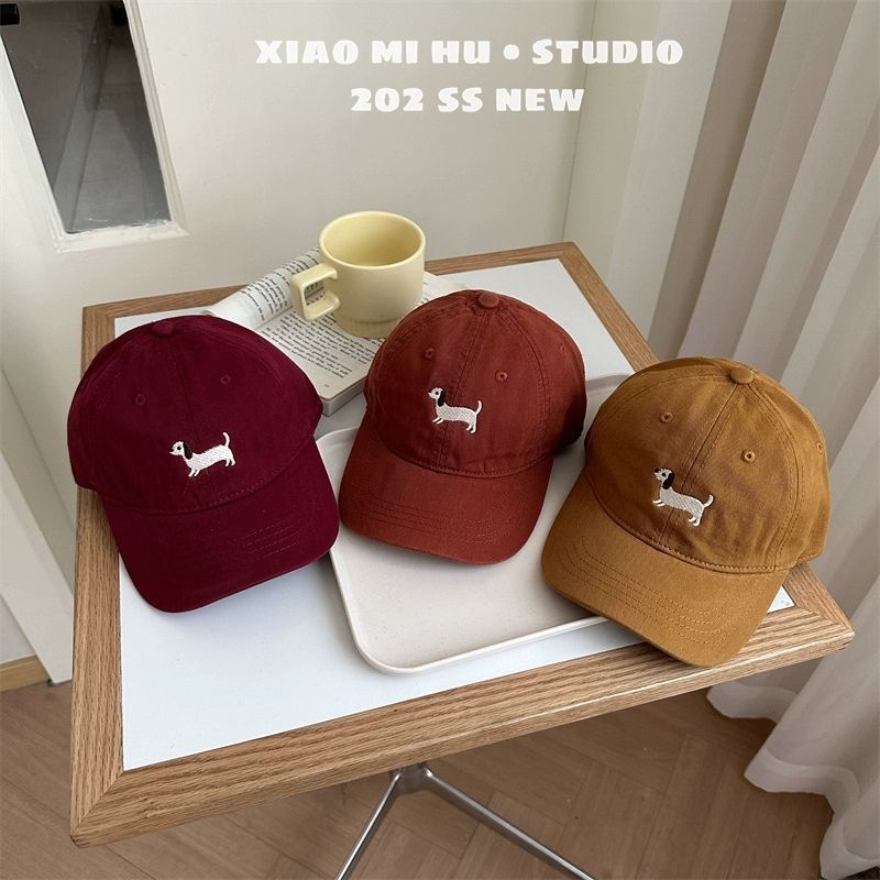 Khaki Embroidery Baseball Cap For Kids, Perfect For Spring And Summer