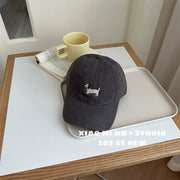 Gray [Cartoon Dog Baseball Cap]
