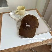 Light Coffee [Cartoon Dog Baseball Cap]