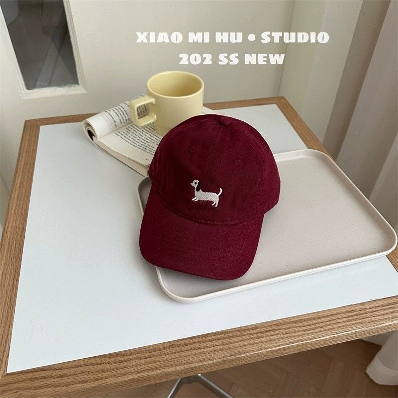 Khaki Embroidery Baseball Cap For Kids, Perfect For Spring And Summer