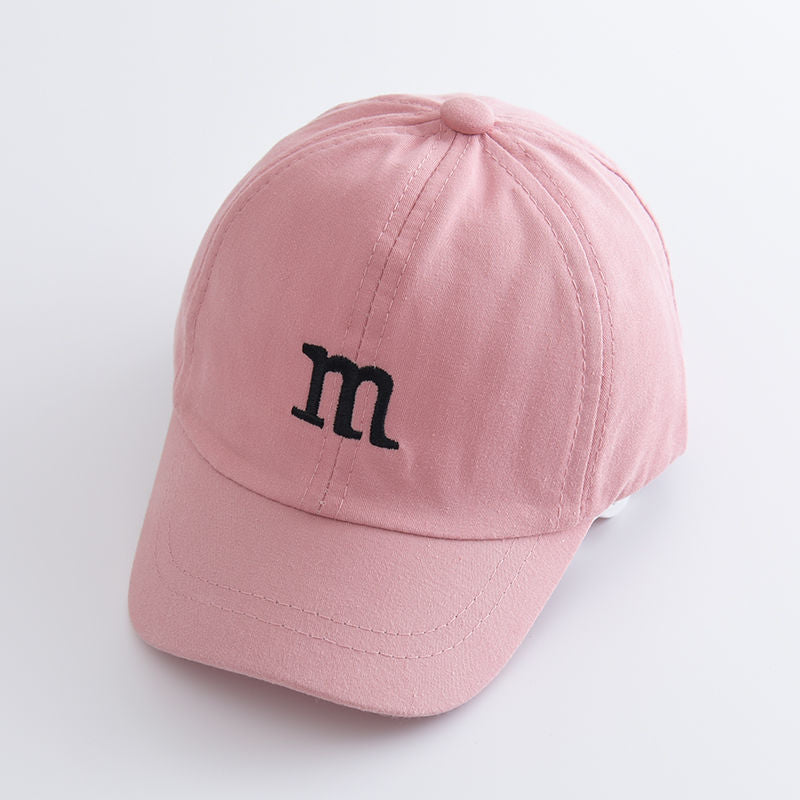 Children's Baseball Cap In Natural Pink, Perfect For Spring & Summer