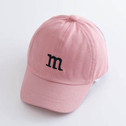 Children's Baseball Cap In Natural Pink, Perfect For Spring & Summer
