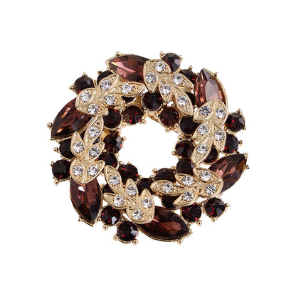 Butterfly Glass Brooch Pin Featuring Elegant Design For Stylish Jewelry Accessories