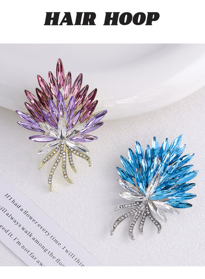 Butterfly Glass Brooch Pin Featuring Elegant Design For Stylish Jewelry Accessories