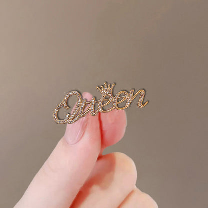 Butterfly Pin Brooch Made Of Zinc Alloy Featuring May Birthstone Emerald
