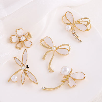 Dragonfly Brooch Pin In Zinc Alloy, Elegant Jewelry Accessory For New Year Celebrations