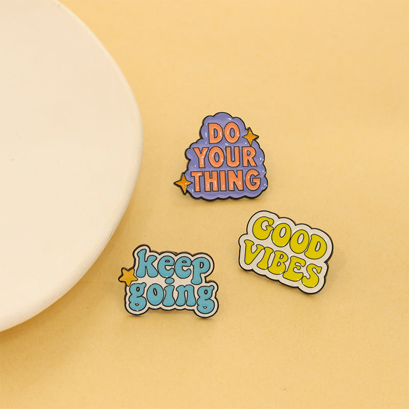 Cartoon Pin Brooches Made Of Durable Zinc Alloy, Stylish Accessories For Everyday Wear