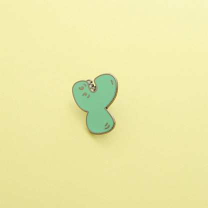 Letter Pin Brooch Featuring Cartoon Design In Durable Zinc Alloy Material