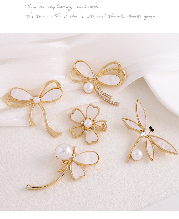 Dragonfly Brooch Pin In Zinc Alloy, Elegant Jewelry Accessory For New Year Celebrations