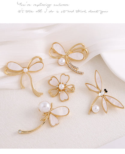 Dragonfly Brooch Pin In Zinc Alloy, Elegant Jewelry Accessory For New Year Celebrations