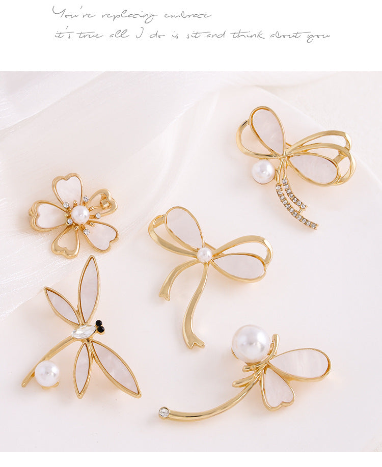 Dragonfly Brooch Pin In Zinc Alloy, Elegant Jewelry Accessory For New Year Celebrations