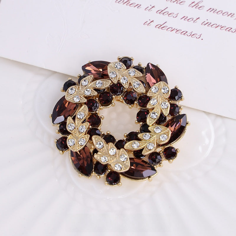 Butterfly Glass Brooch Pin Featuring Elegant Design For Stylish Jewelry Accessories