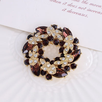 Butterfly Glass Brooch Pin Featuring Elegant Design For Stylish Jewelry Accessories