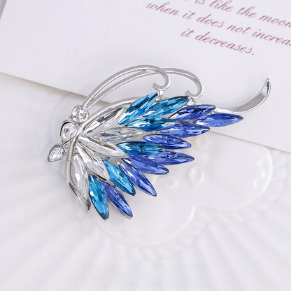 Butterfly Glass Brooch Pin Featuring Elegant Design For Stylish Jewelry Accessories