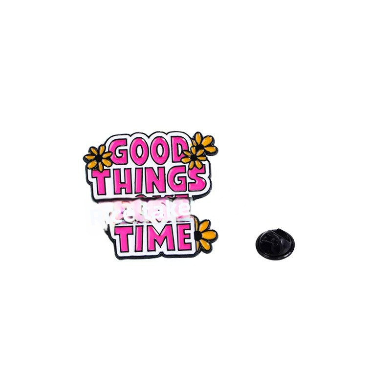 Cartoon Pin Brooches Made Of Durable Zinc Alloy, Stylish Accessories For Everyday Wear
