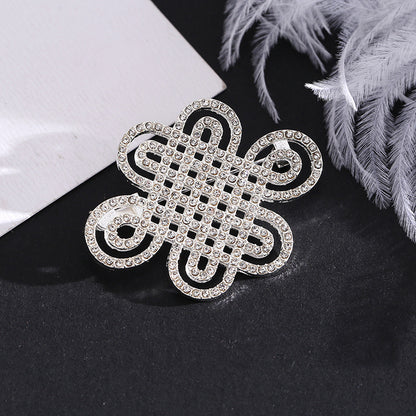 Ethnic Style Chest Ornament With Printing Pattern, Alloy Inlay Material, And Durable Alloy Construction In Golden