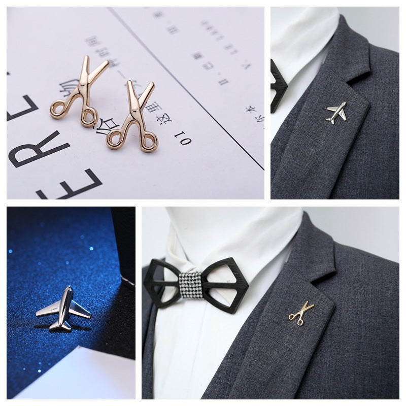 Leaf Pattern Alloy Brooch Pin In Golden Color, Stylish Jewelry Accessory