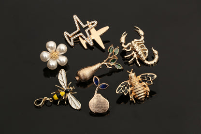 Animal Pattern Alloy Brooch Pin In Colour, Stylish Jewelry Accessory For All Occasions