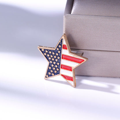 Pin Brooches Made Of Alloy In Elegant Golden Color