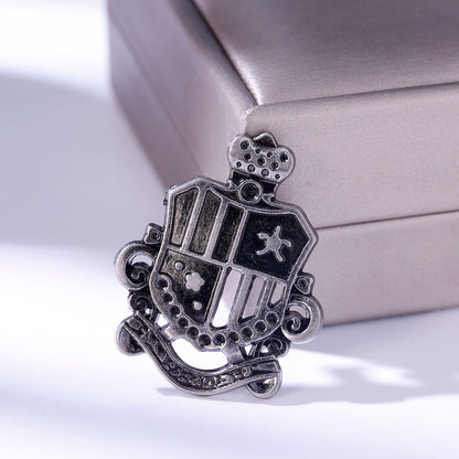 Pin Brooches Made Of Alloy In Elegant Golden Color