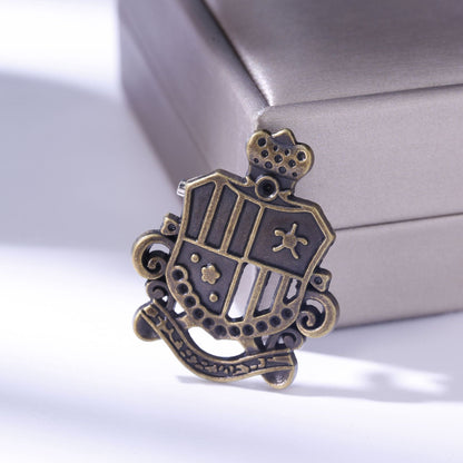 Pin Brooches Made Of Alloy In Elegant Golden Color