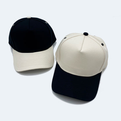 Cotton Baseball Cap With Curved Brim In Khaki, Suitable For Spring & Summer Adults